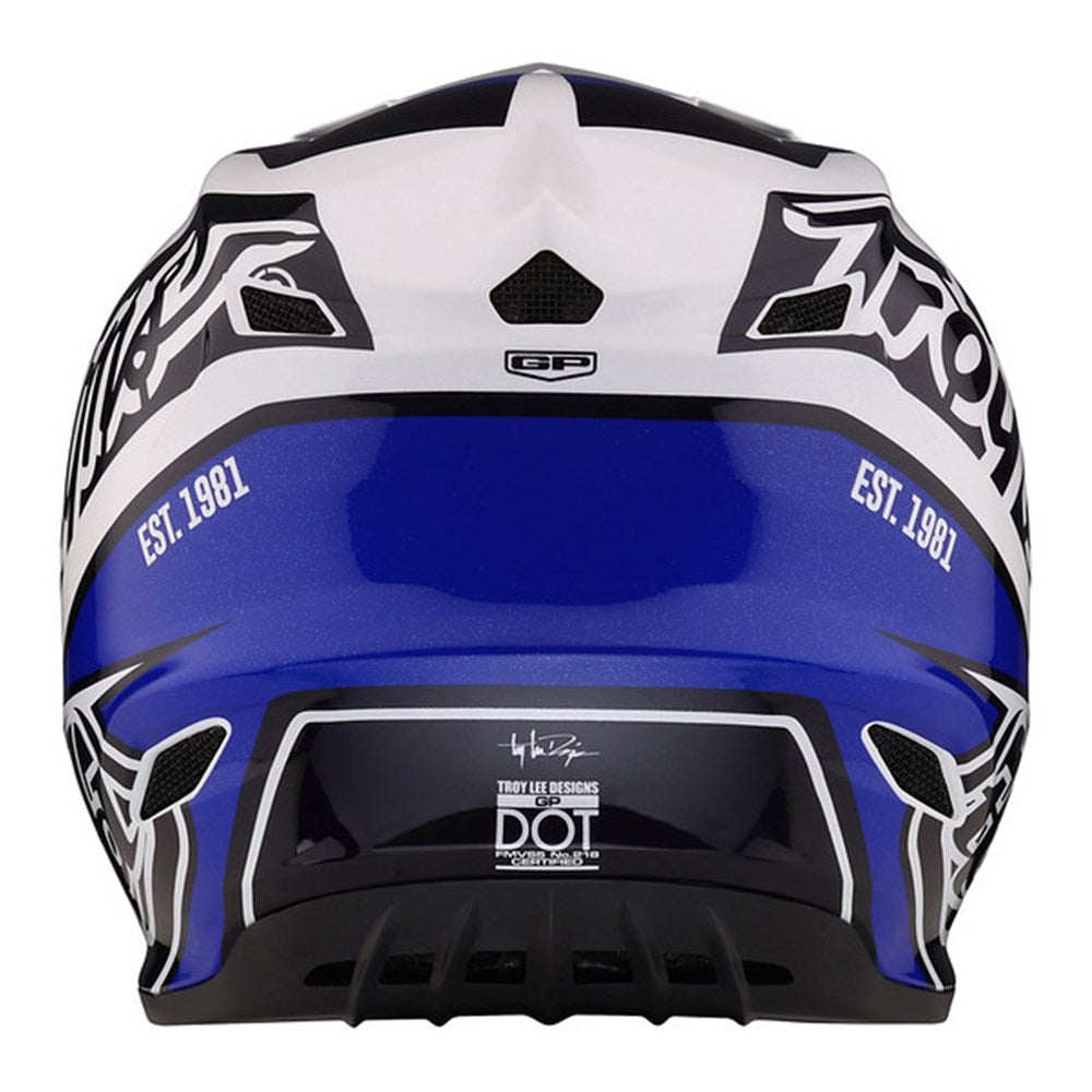 Troy Lee Designs 24.1 SE4 GP Helmet - Overload Black/White Large