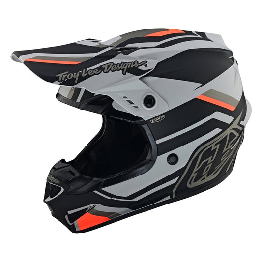 Troy Lee Designs SE4 GP Helmet - Apex Grey/Orange Medium