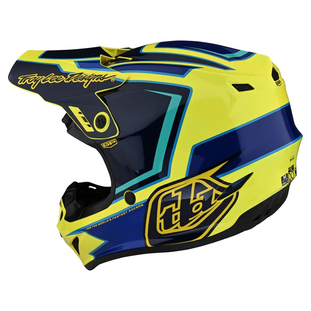 Troy Lee Designs SE4 GP Helmet - Ritn Yellow Medium