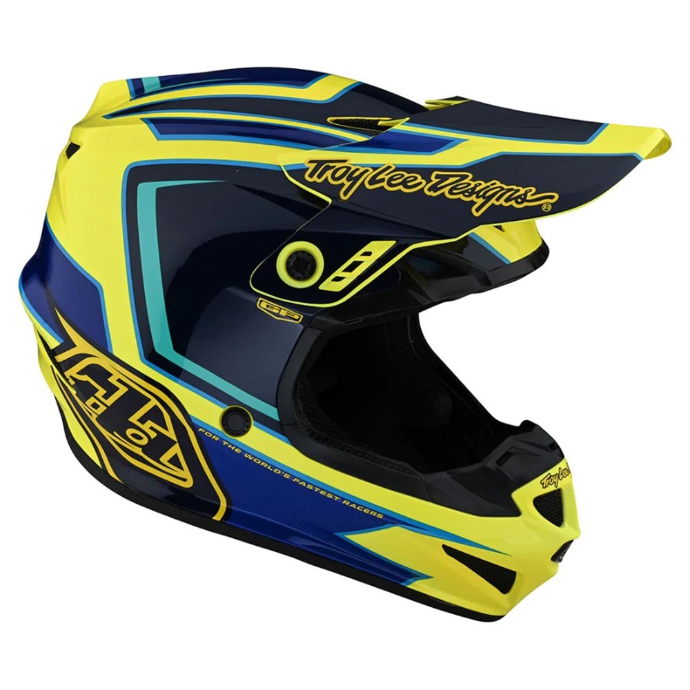 Troy Lee Designs SE4 GP Helmet - Ritn Yellow Medium