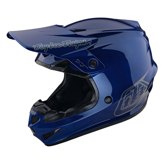 Troy Lee Designs SE4 GP Helmet - Mono Blue Medium