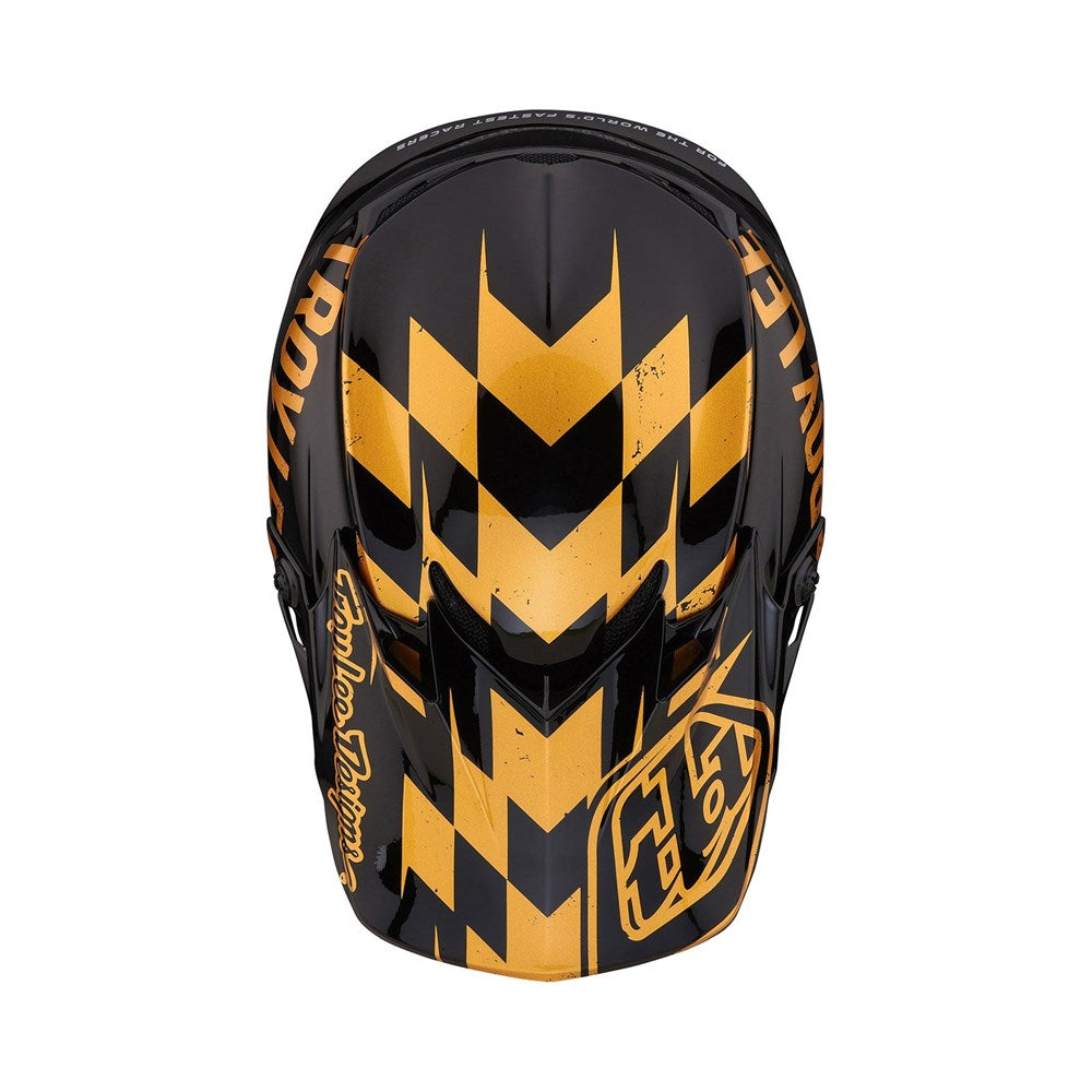 Troy Lee Designs SE4 MIPS Race Shop Helmet - Black / Gold