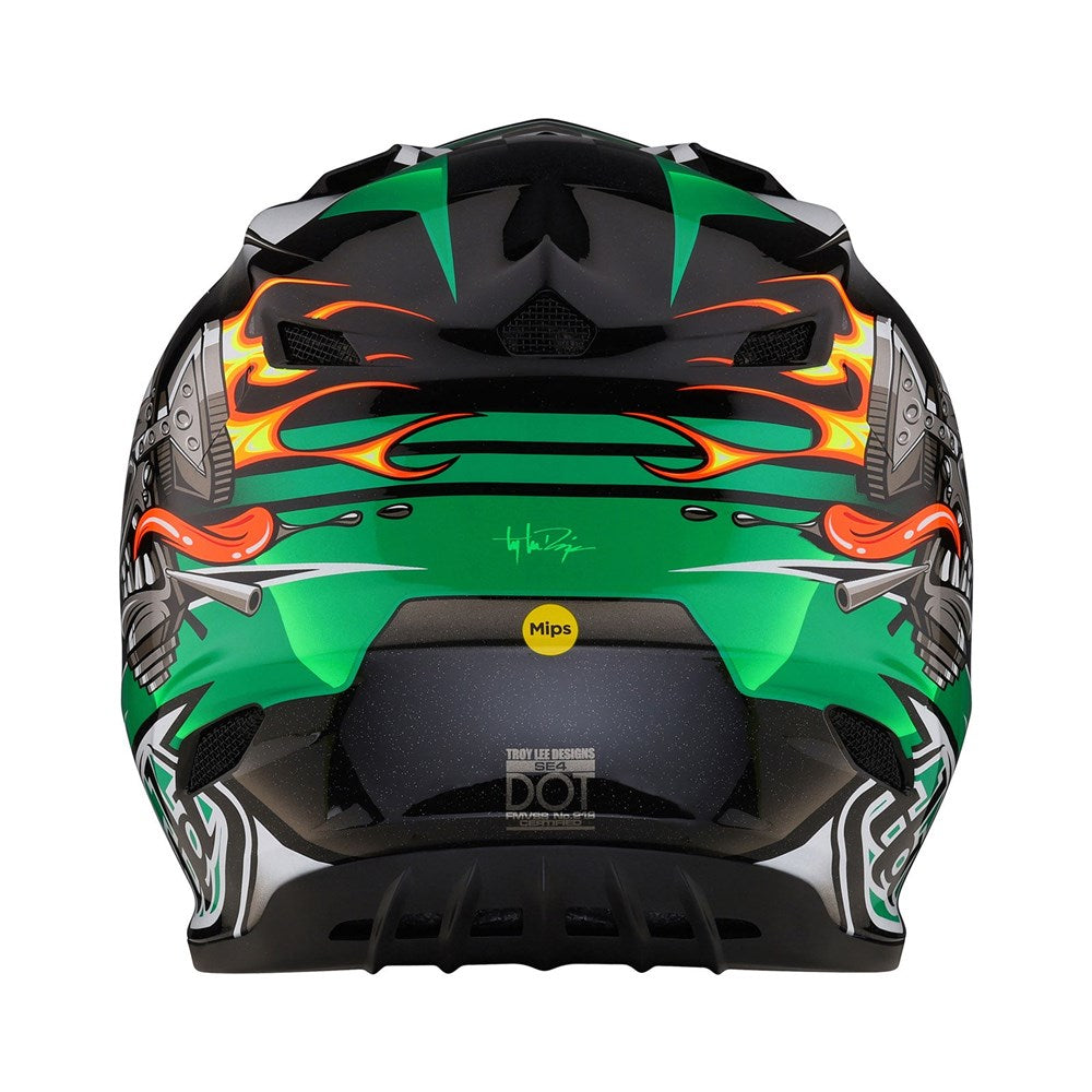 Troy Lee Designs 24.1 SE4 Helmet - Carb Green