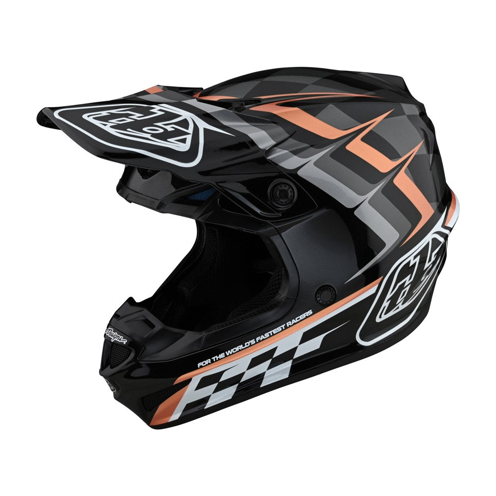 Troy Lee Designs 24.1 SE4 Helmet - Warped Black Copper