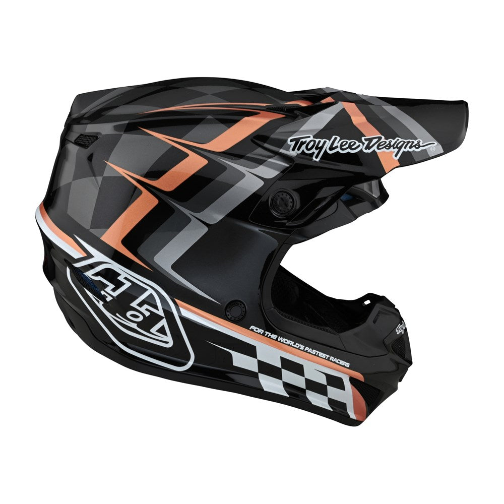 Troy Lee Designs 24.1 SE4 Helmet - Warped Black Copper