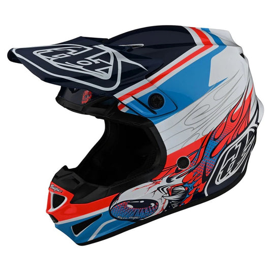Troy Lee Designs SE4 Helmet - Skooly Blue Orange