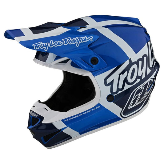 Troy Lee Designs 24.1 SE4 Helmet - Quattro Blue Large