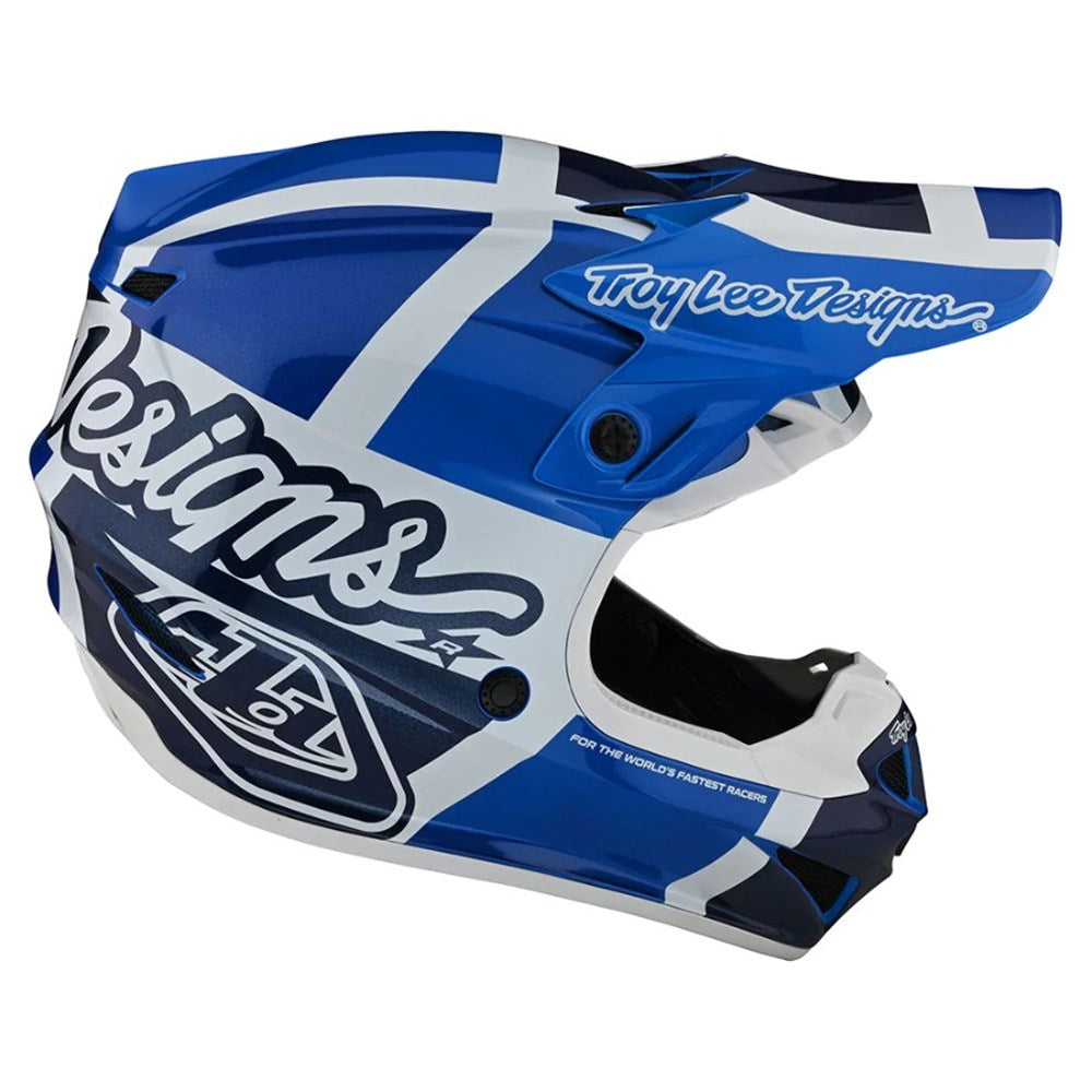 Troy Lee Designs 24.1 SE4 Helmet - Quattro Blue Large