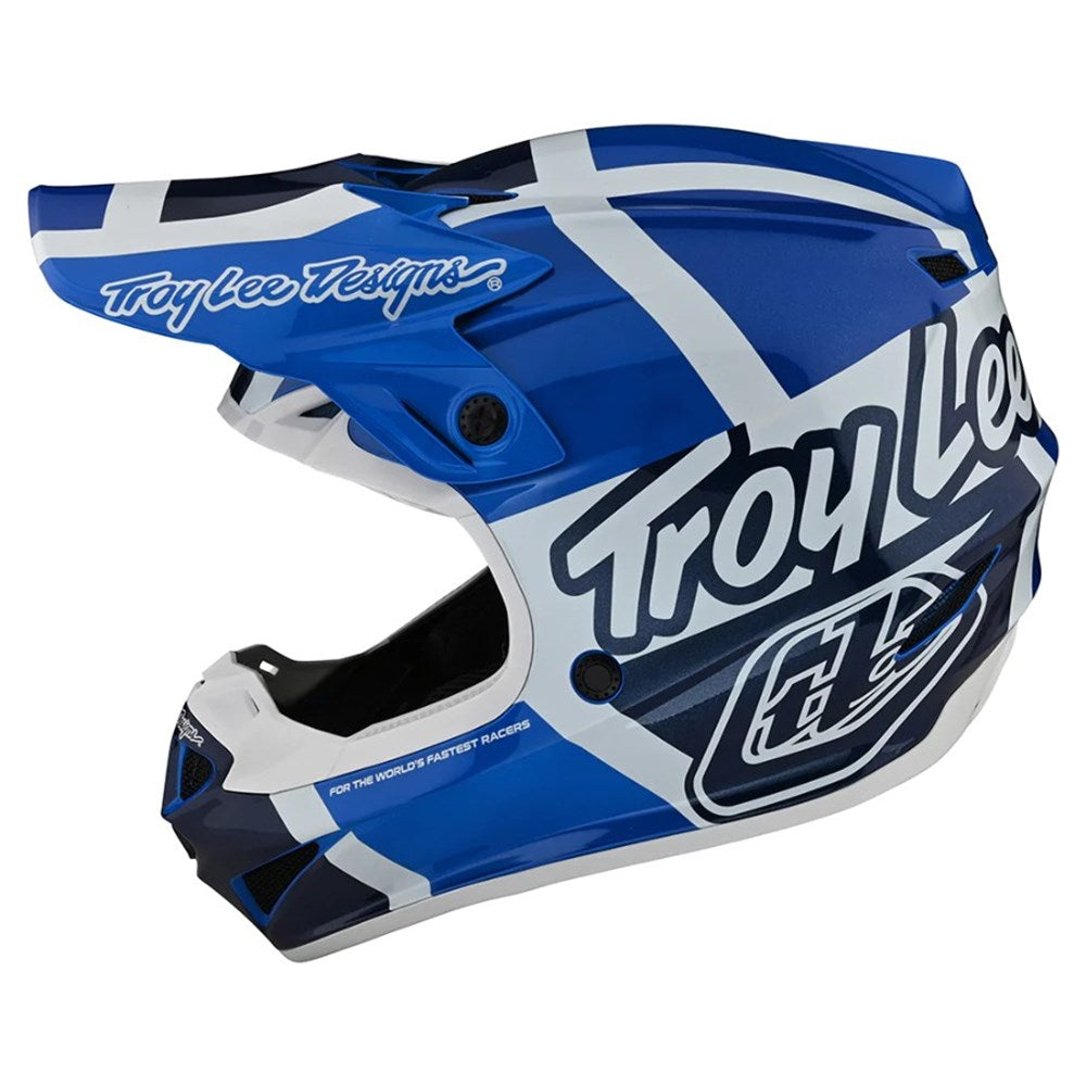 Troy Lee Designs 24.1 SE4 Helmet - Quattro Blue Large