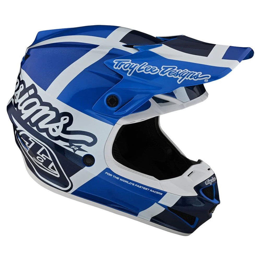 Troy Lee Designs 24.1 SE4 Helmet - Quattro Blue Large