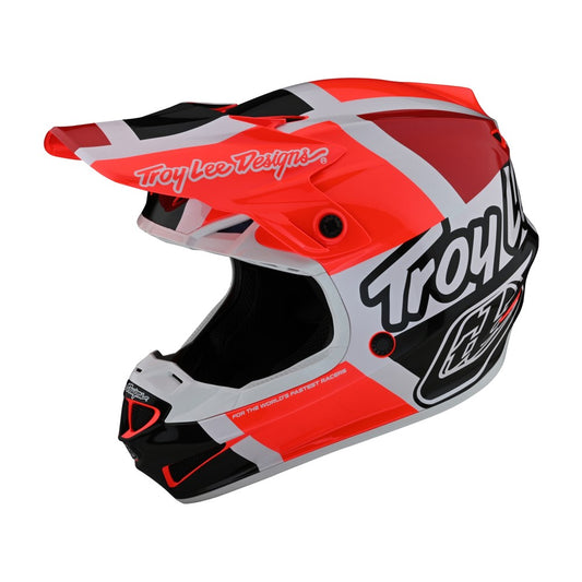 Troy Lee Designs 24.1 SE4 Helmet - Quattro Red Xtra Large