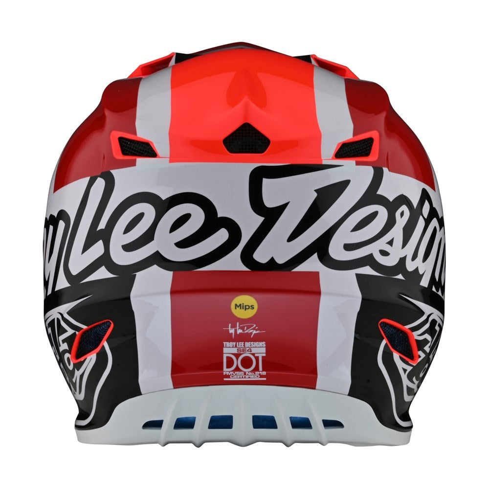 Troy Lee Designs 24.1 SE4 Helmet - Quattro Red Xtra Large