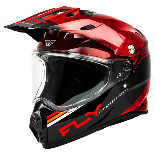 Fly Trekker Helmet Kryptek Conceal - Red / Black