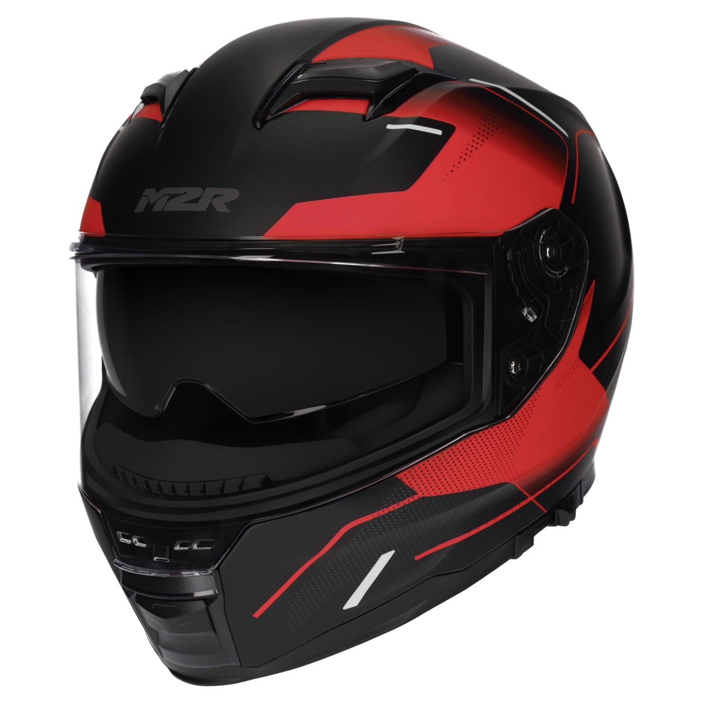 M2R Sabre Inception PC-1F Helmet - Black / Red