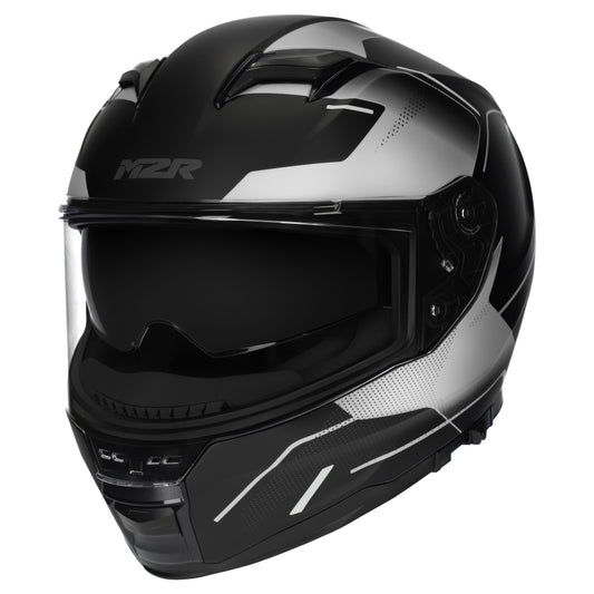 M2R Sabre Inception PC-5F Helmet - Black / Silver