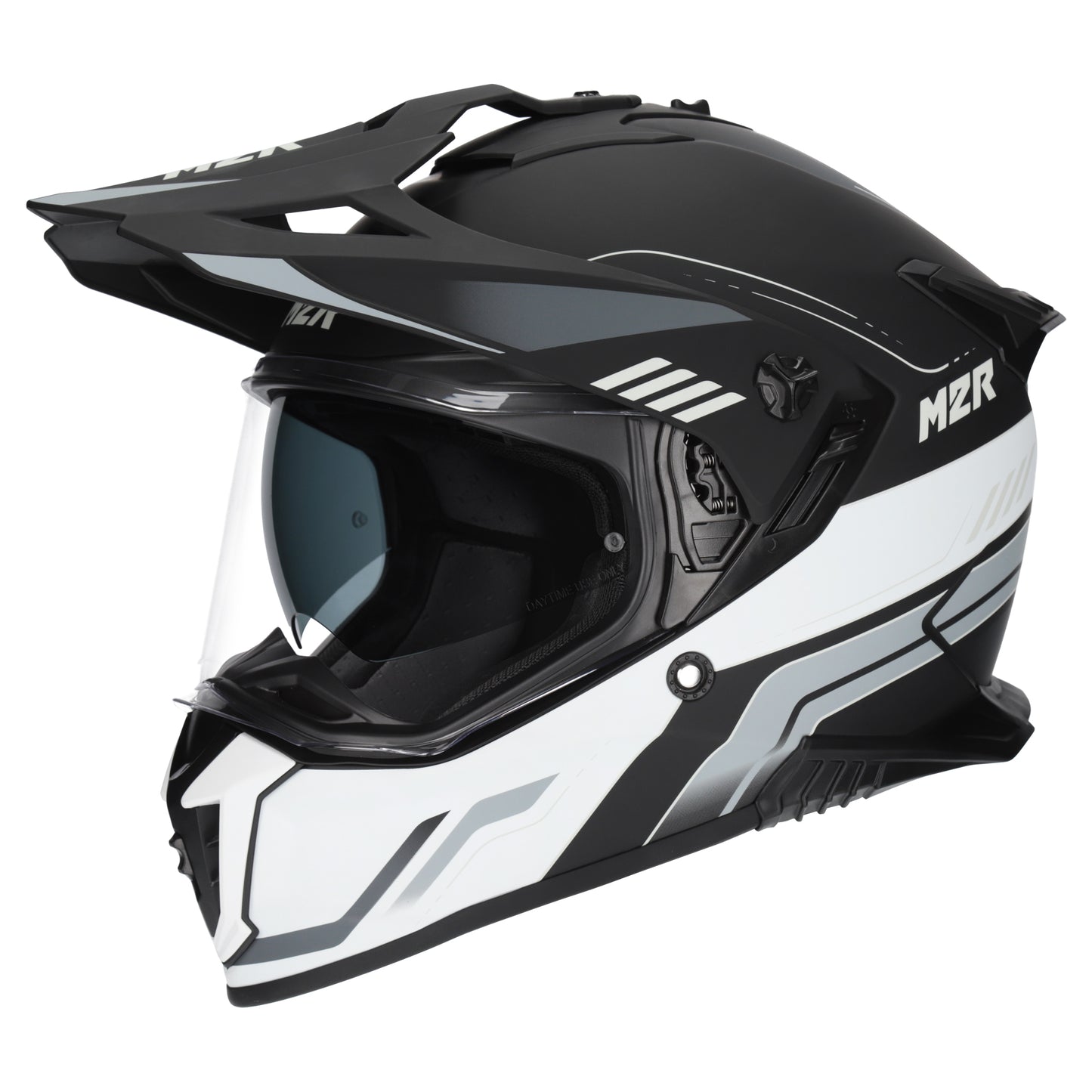 M2R Navigator Venture PC-5F Helmet - Black / White