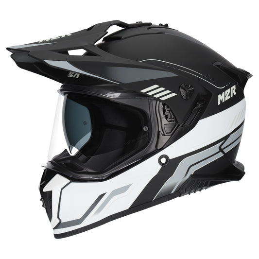 M2R Navigator Venture PC-5F Helmet - Black / White