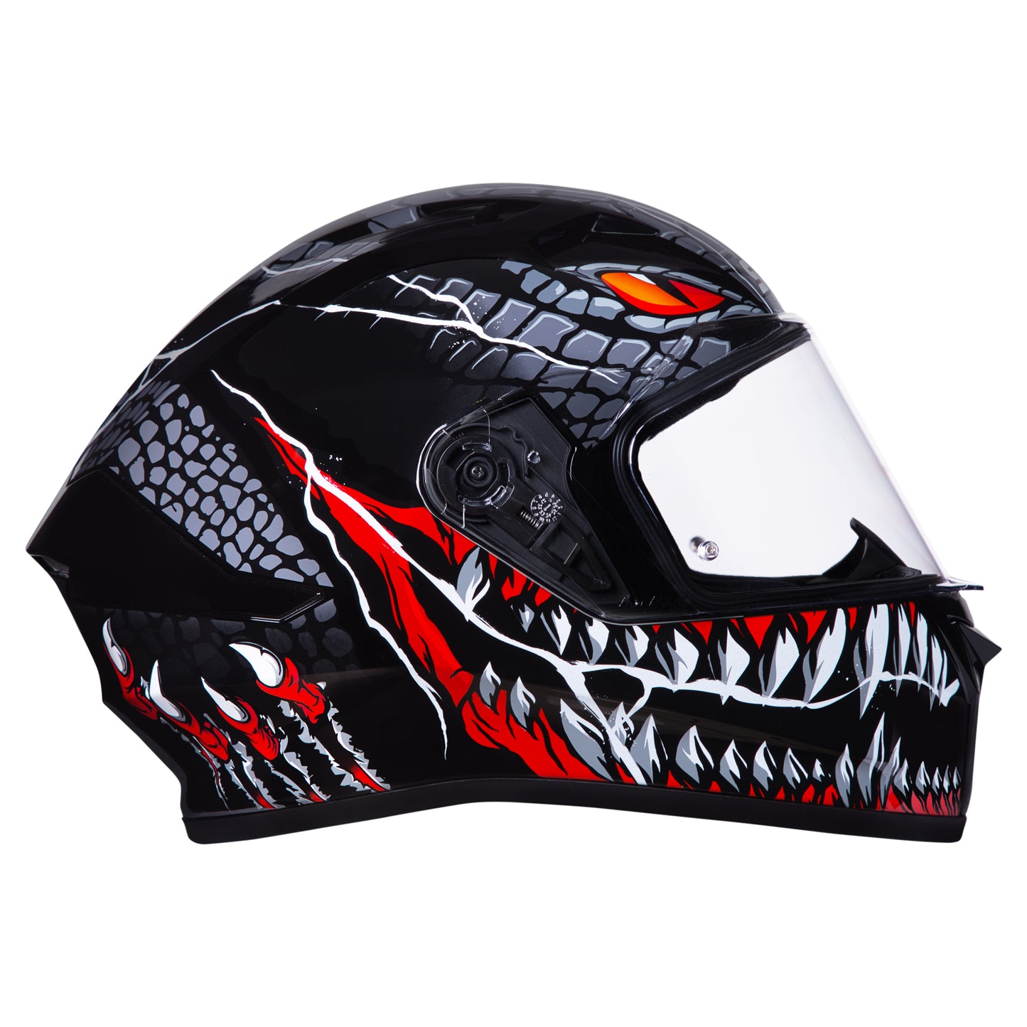 SMK Stellar Taotei Helmet - Black / Red GL263