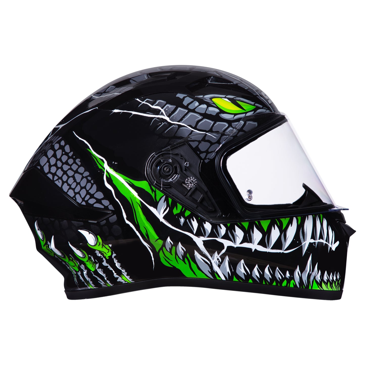 SMK Stellar Taotei Helmet - Black / Green GL268