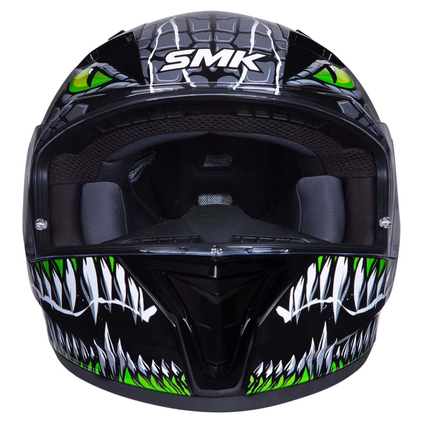 SMK Stellar Taotei Helmet - Black / Green GL268