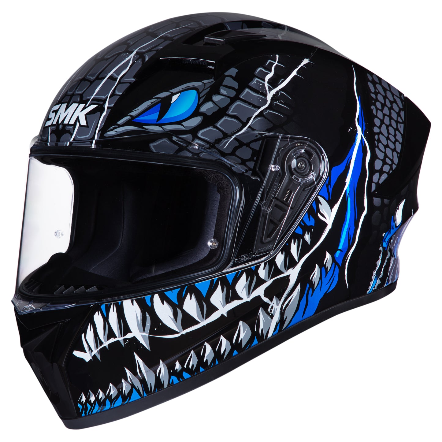 SMK Stellar Taotei Helmet - Black / Blue GL265