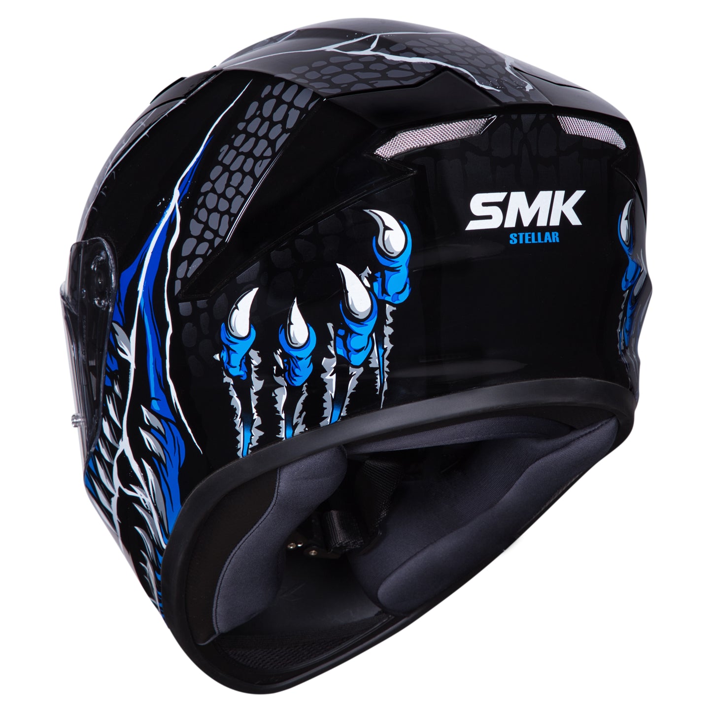 SMK Stellar Taotei Helmet - Black / Blue GL265