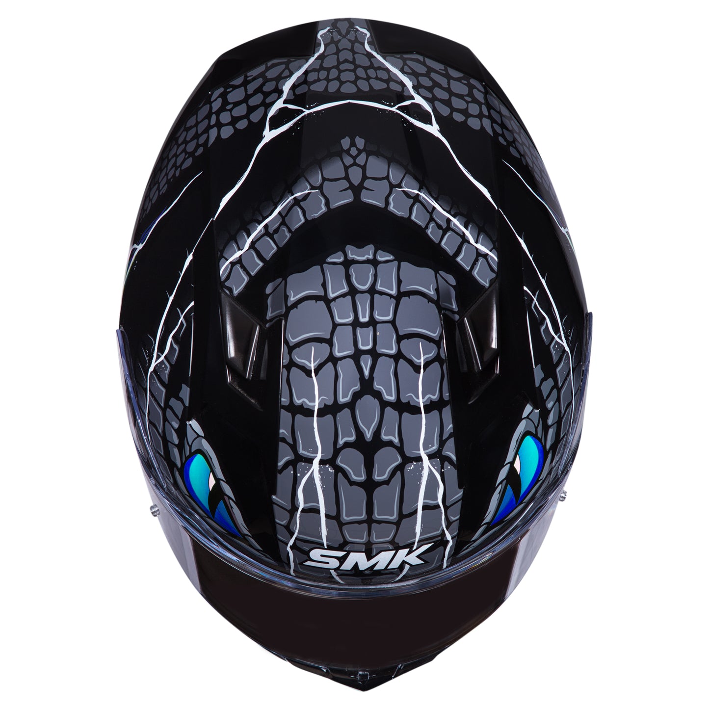 SMK Stellar Taotei Helmet - Black / Blue GL265