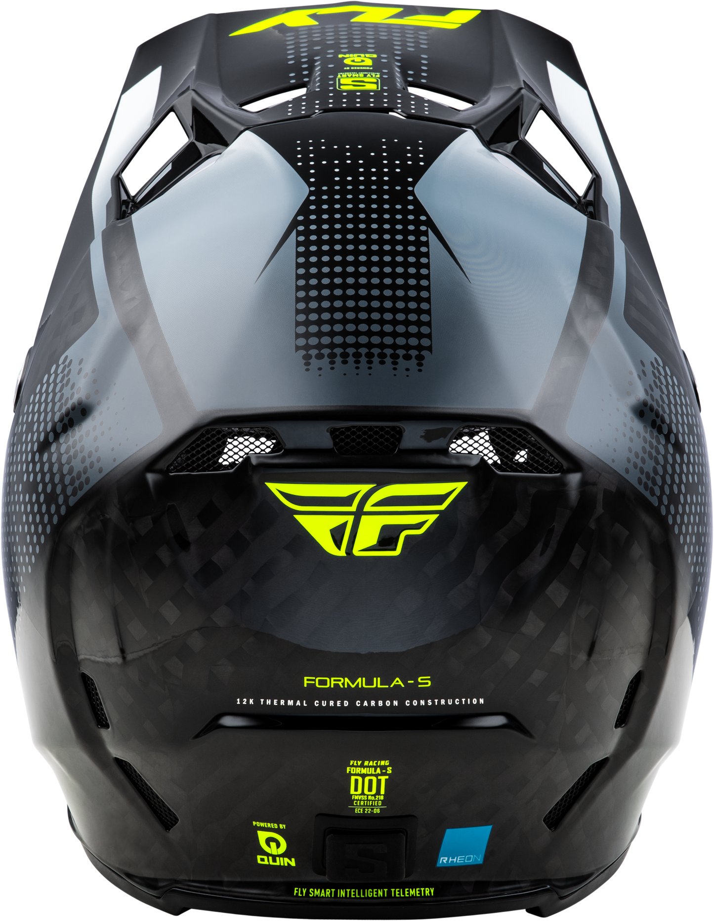Fly Formula S Protocol Helmet - Grey / Hi-Vis