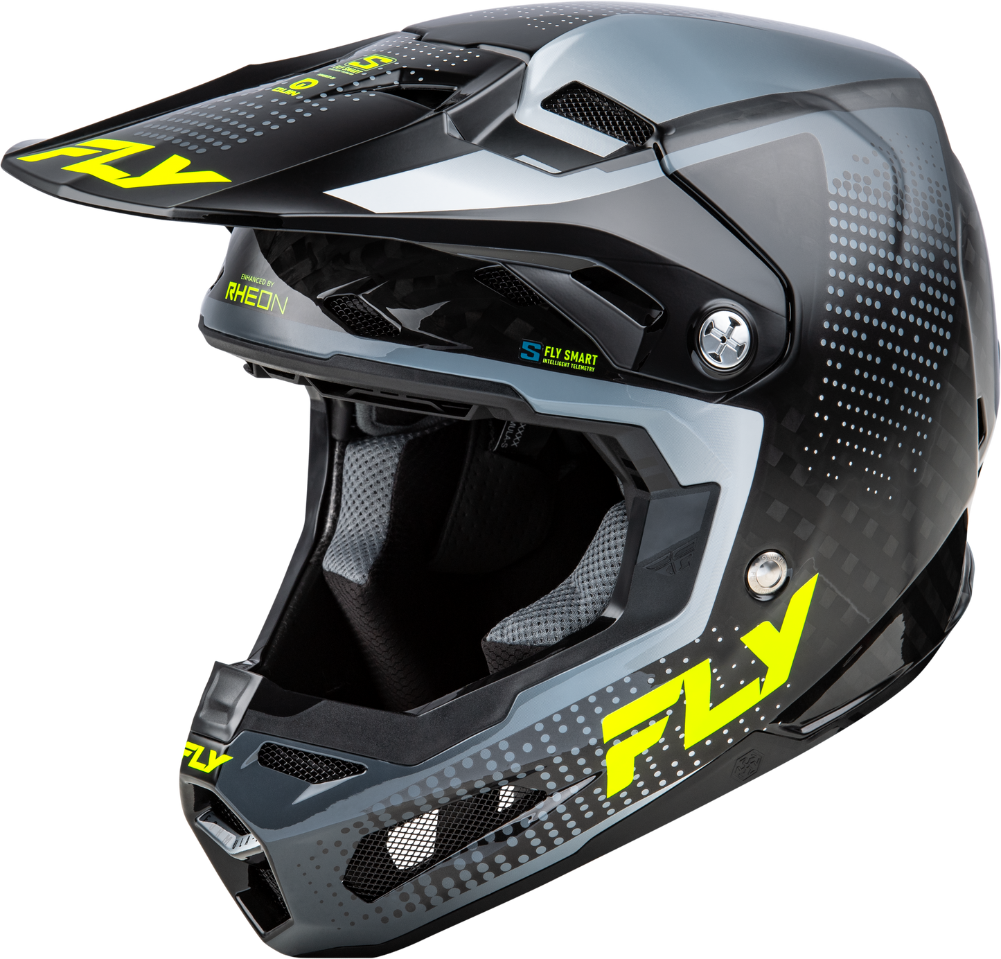 Fly Formula S Protocol Helmet - Grey / Hi-Vis