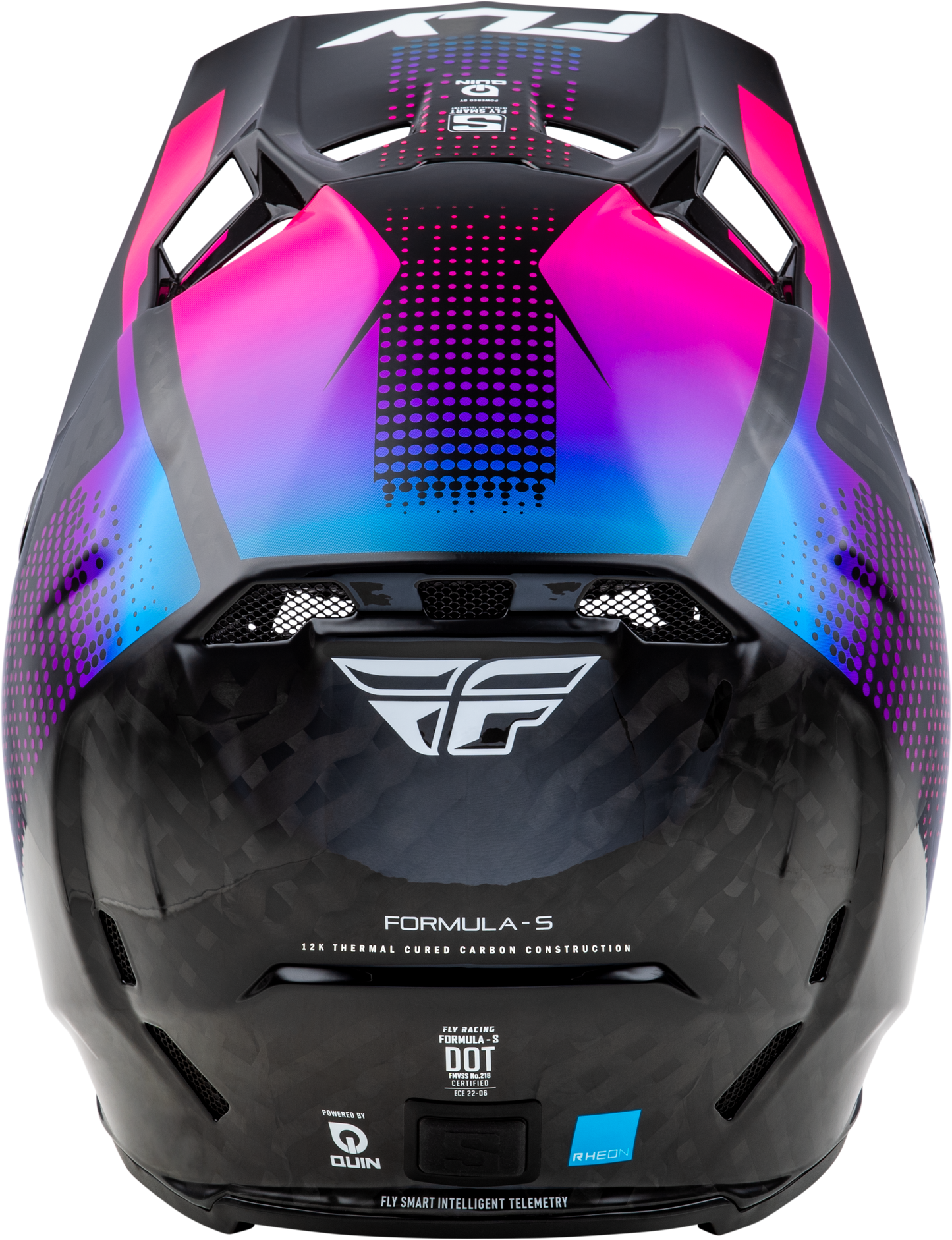 Fly Youth Formula S Protocol Helmet - Blue/ Pink