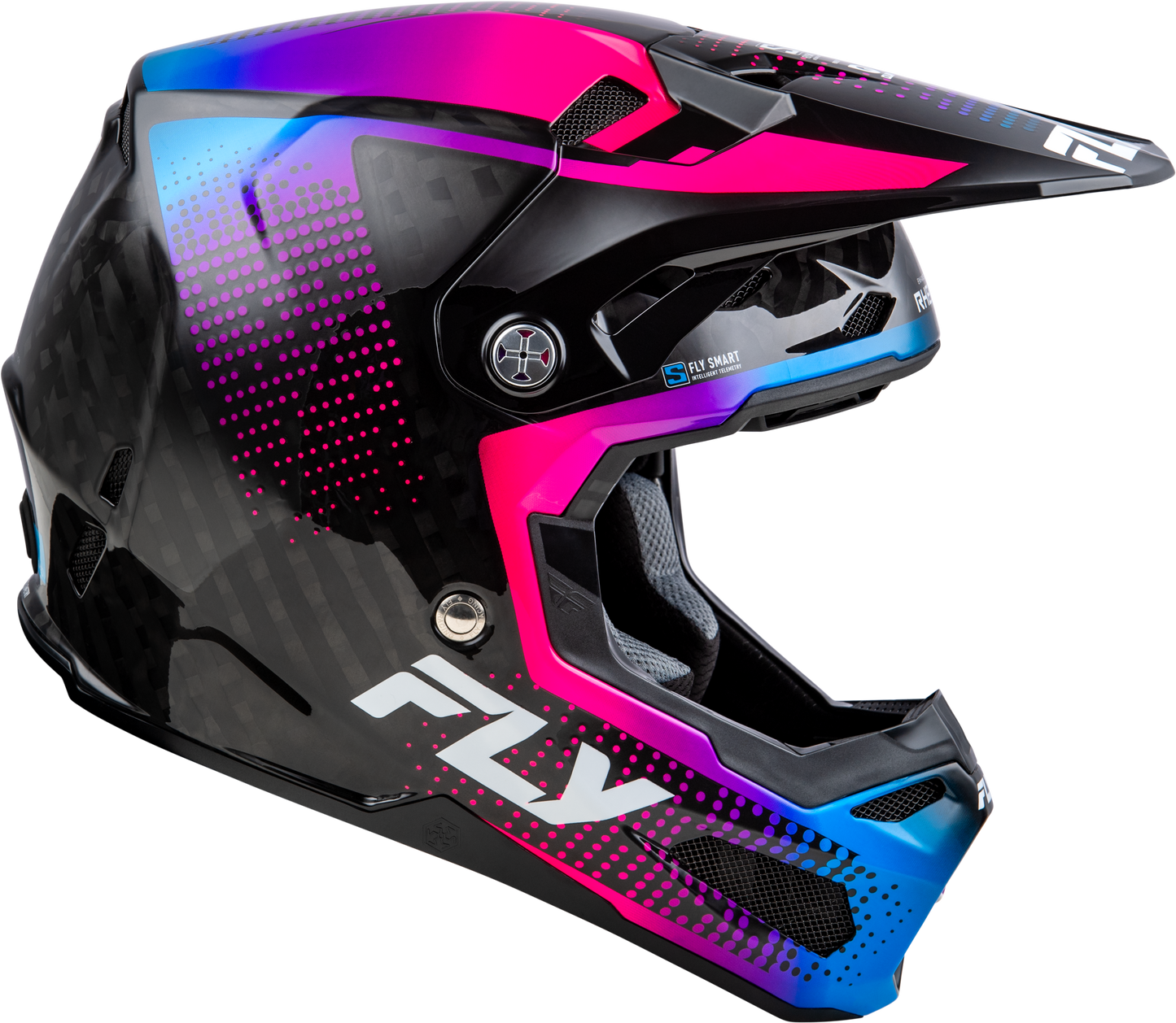 Fly Youth Formula S Protocol Helmet - Blue/ Pink
