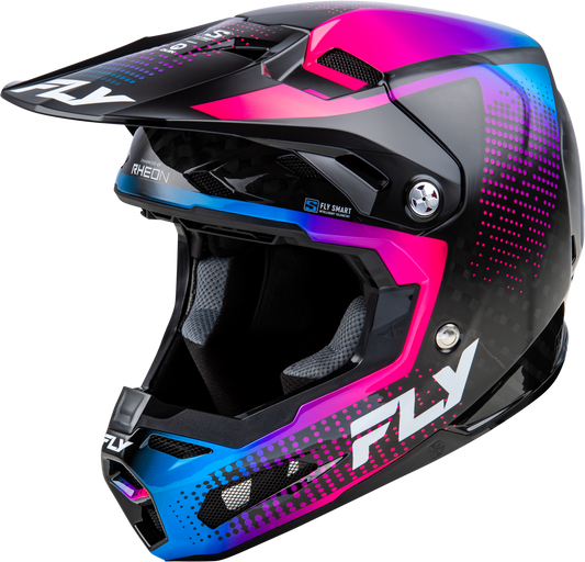Fly Youth Formula S Protocol Helmet - Blue/ Pink