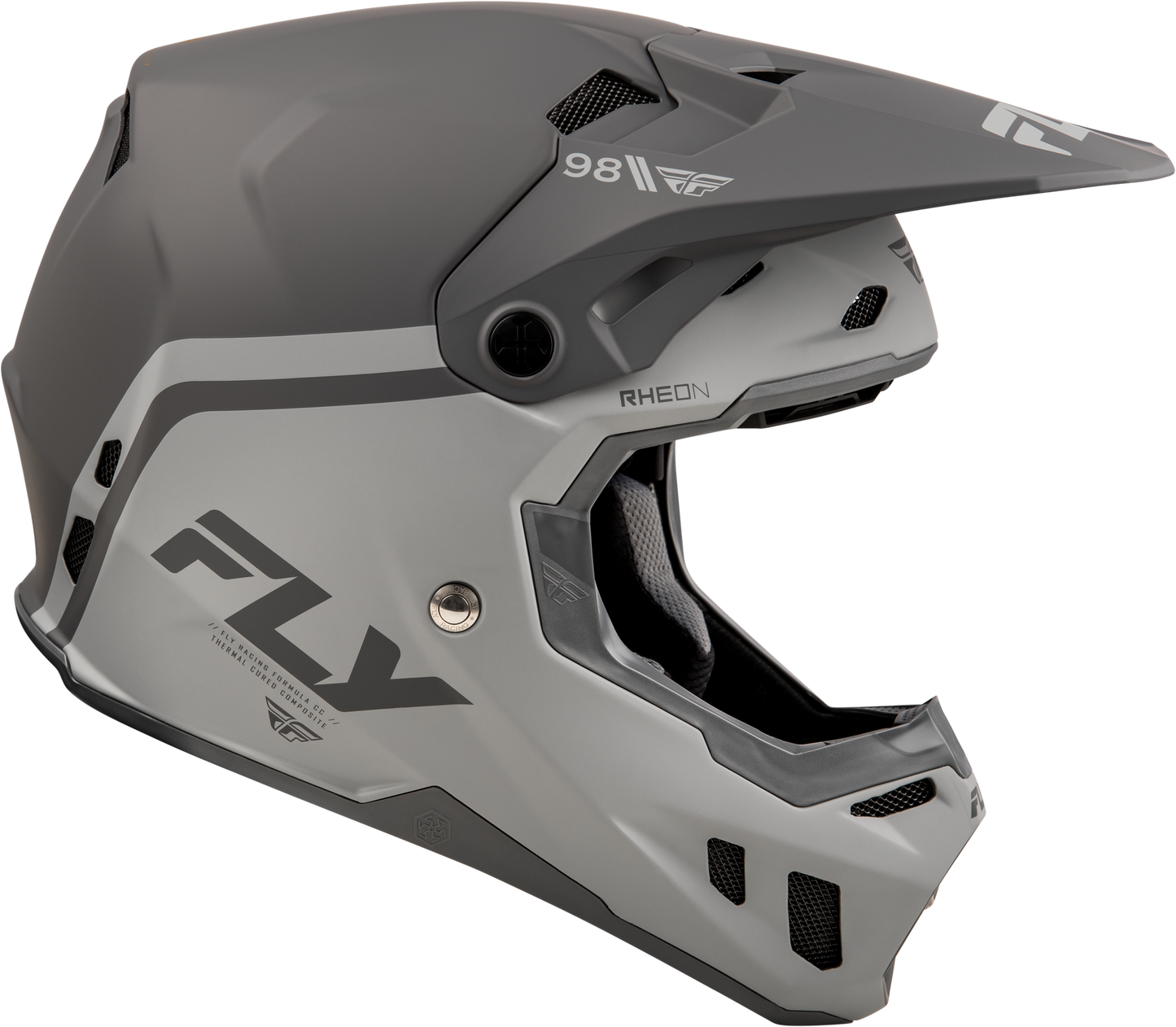 Fly Youth Formula CC Objective Helmet - Matt Black/Grey