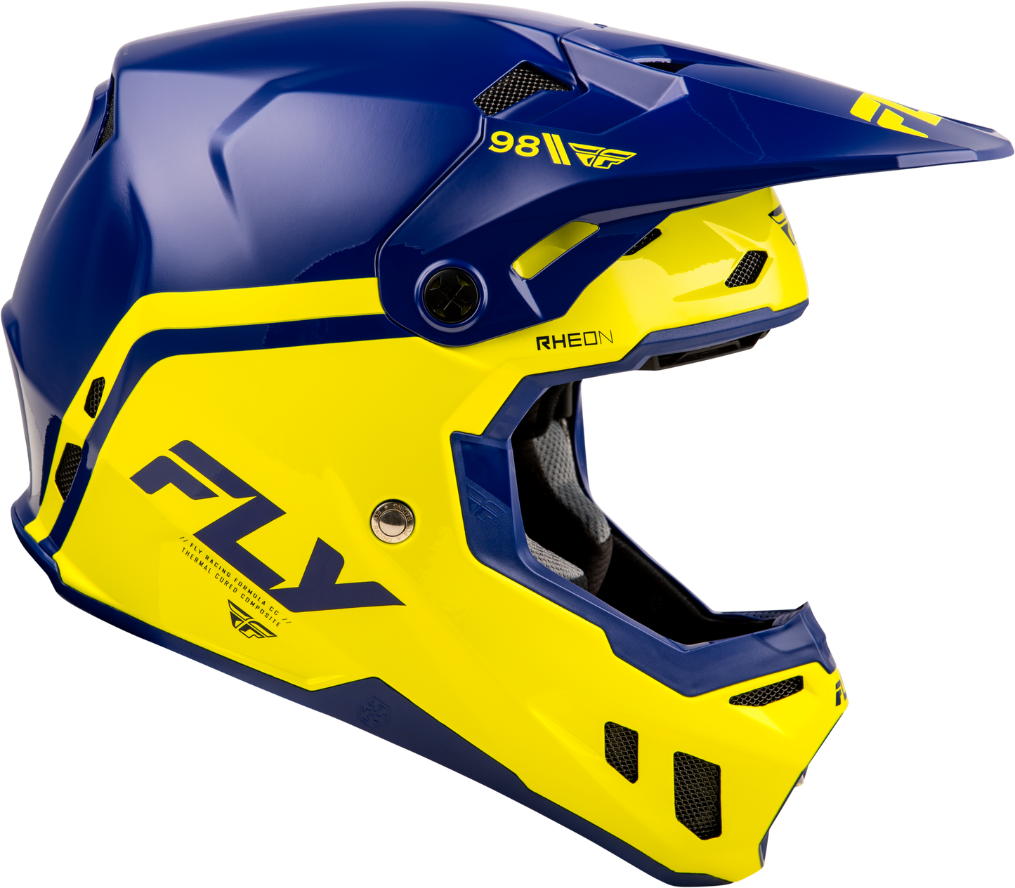 Fly Formula CC Objective Helmet - Navy / Yellow