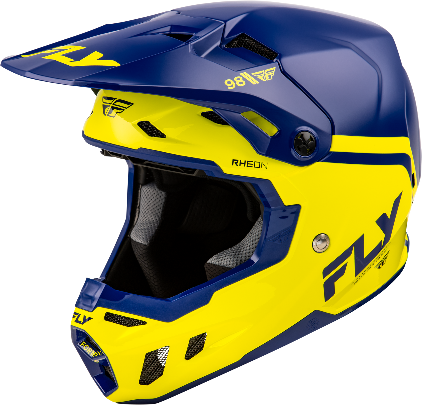 Fly Formula CC Objective Helmet - Navy / Yellow