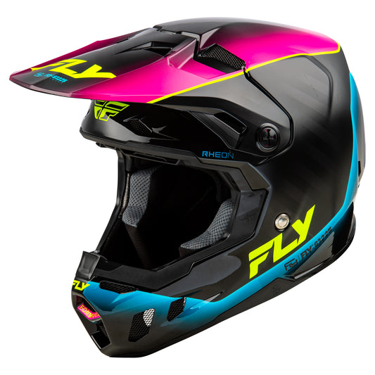 Fly Formula CC L.E Underglow Helmet - Black / Pink / Blue