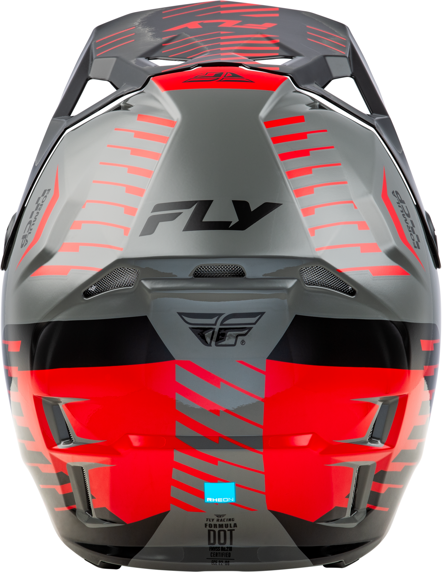 Fly Youth Formula CP Slice Helmet - Grey/Red