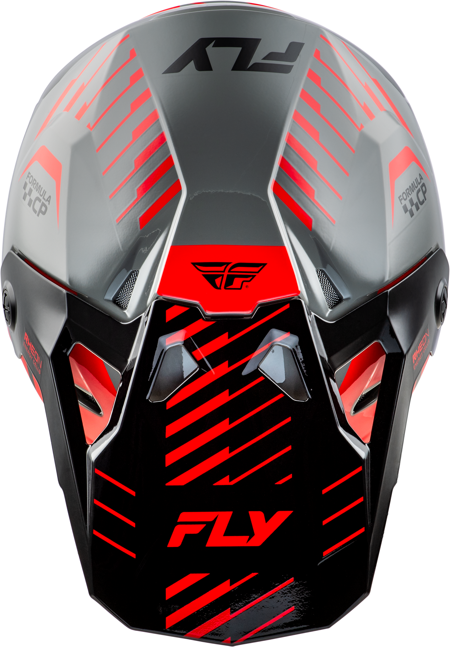 Fly Youth Formula CP Slice Helmet - Grey/Red