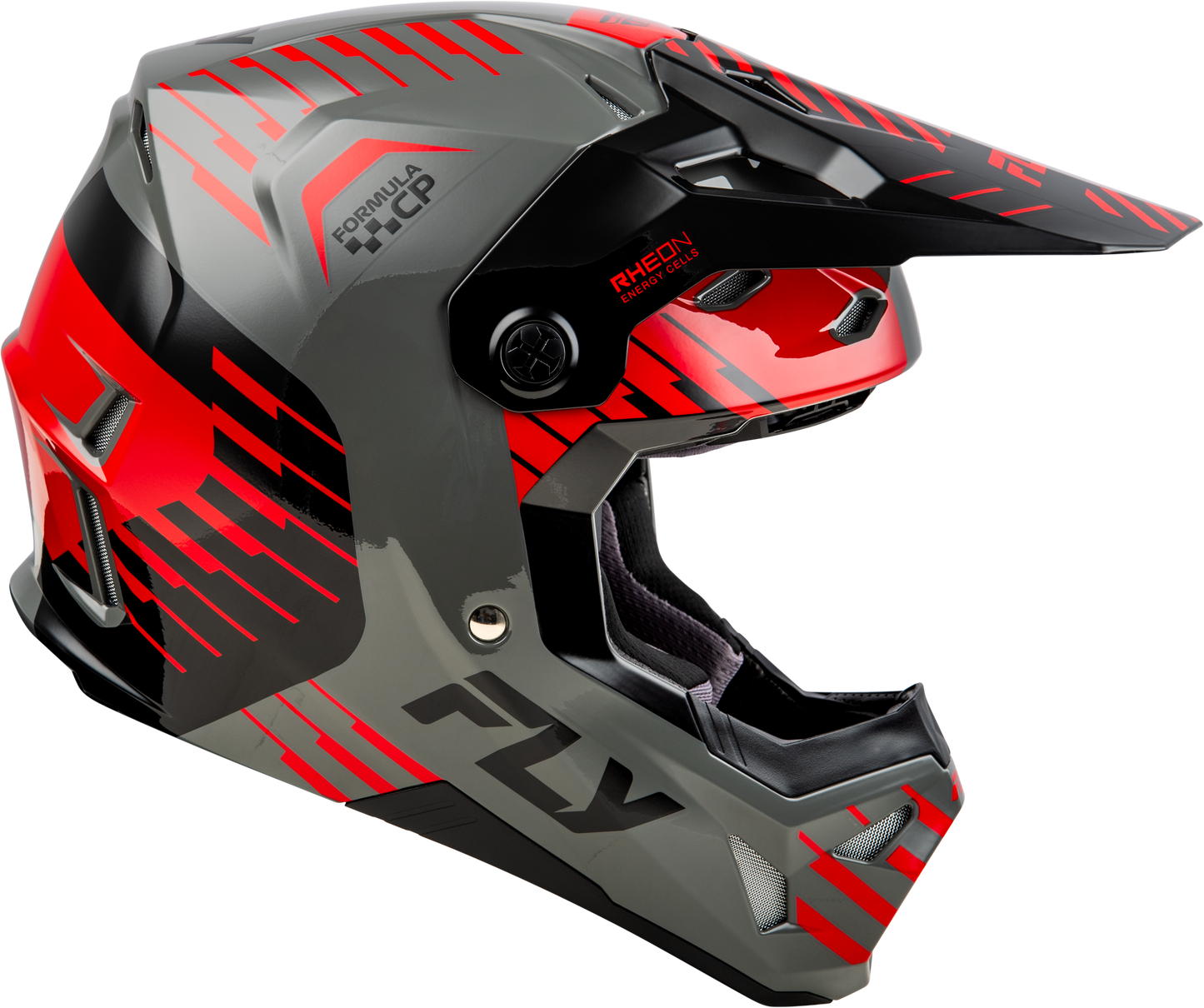Fly Youth Formula CP Slice Helmet - Grey/Red