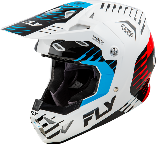 Fly Formula CP Slice Helmet - White / Red / Cyan