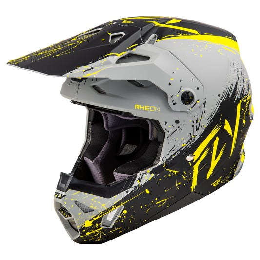 Fly Formula CP Manic L.E Helmet - Grey / Black / Yellow