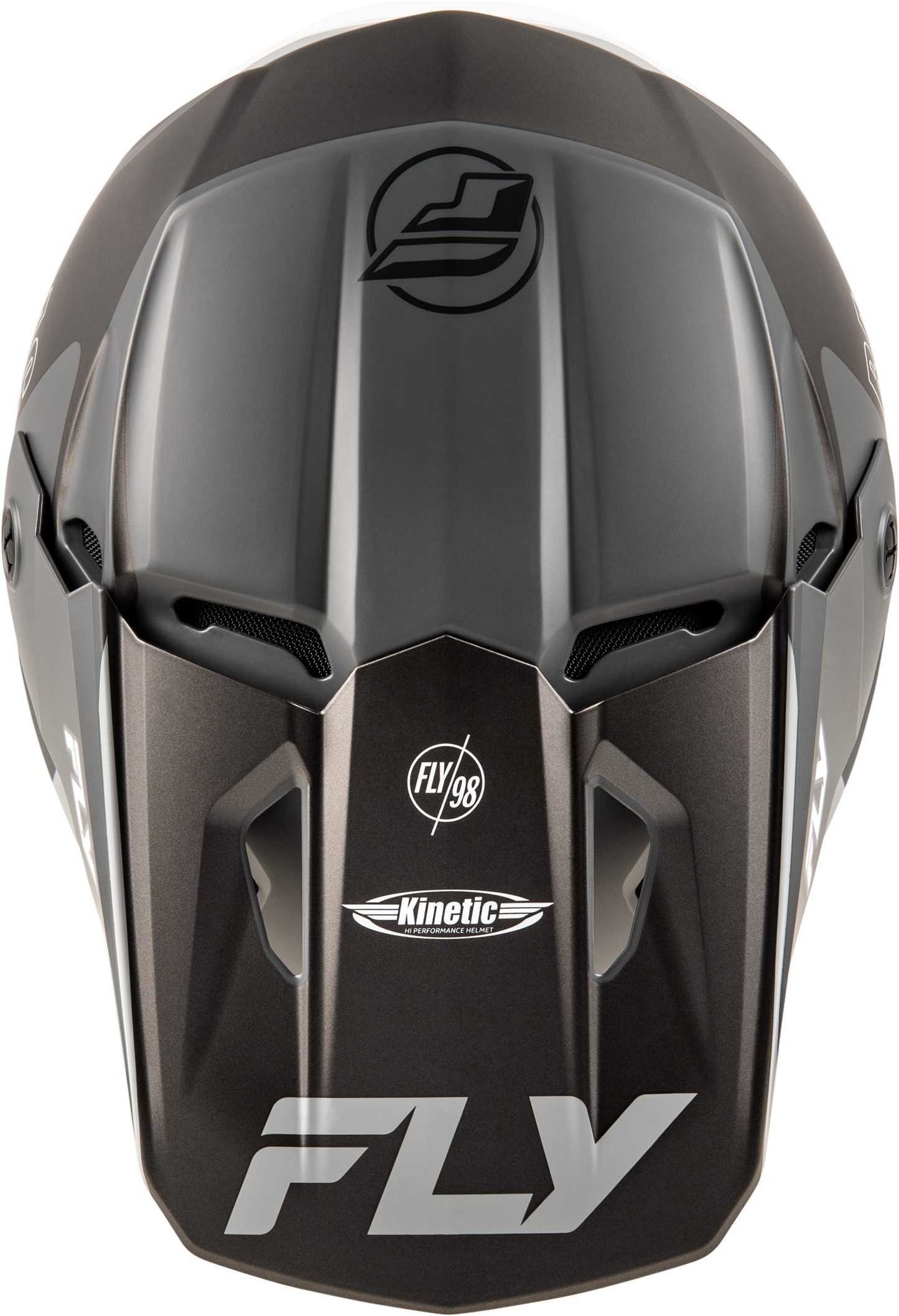 Fly Kinetic Rally Helmet - Grey / Black / White