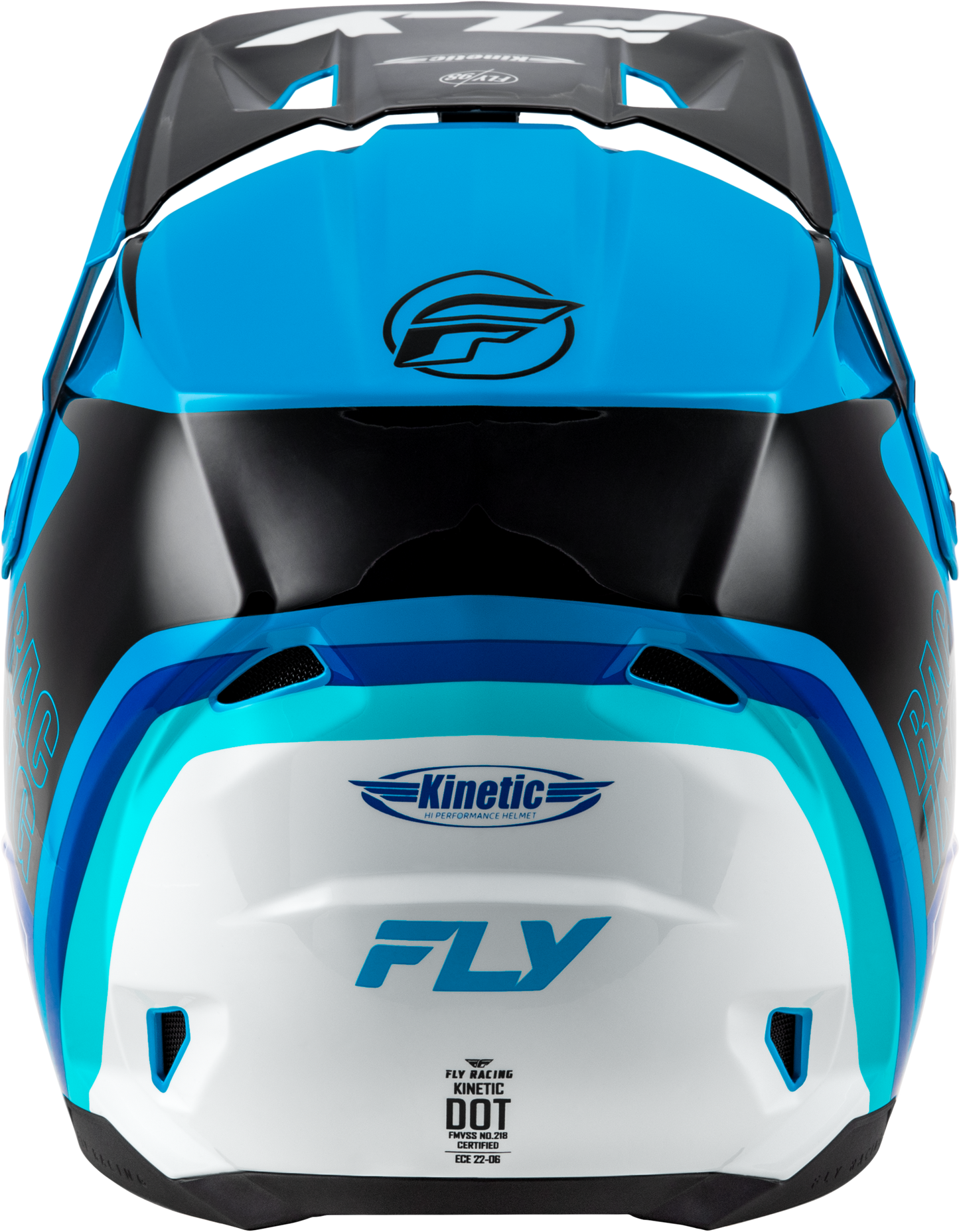 Fly Kinetic Rally Helmet - Blue / Black / White