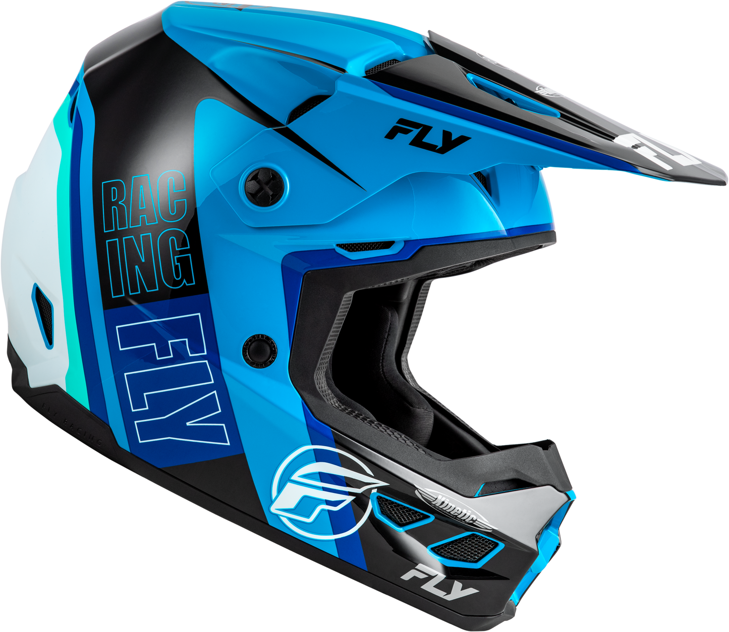 Fly Kinetic Rally Helmet - Blue / Black / White