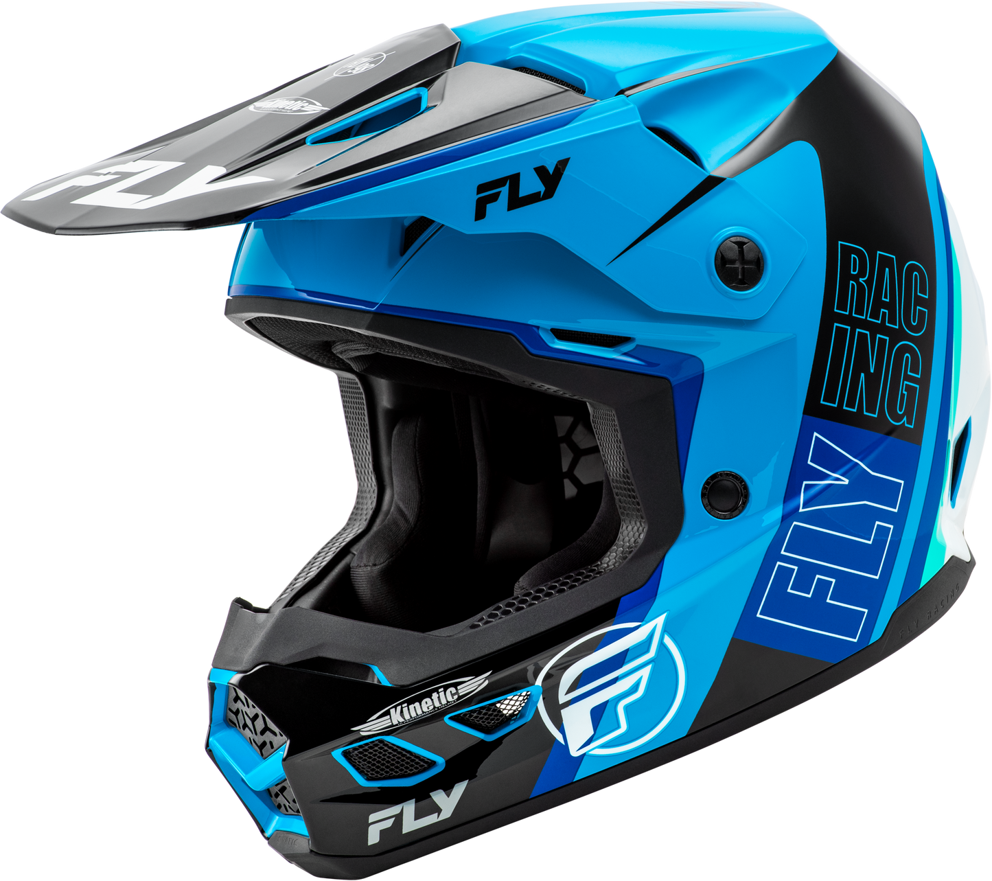 Fly Kinetic Rally Helmet - Blue / Black / White