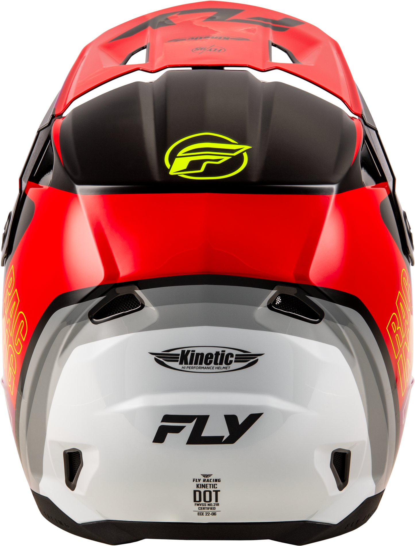 Fly Kinetic Rally Helmet - Red / Black / White