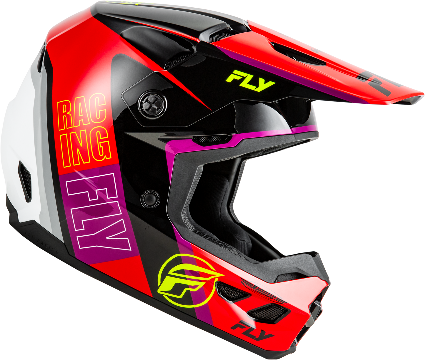 Fly Kinetic Rally Helmet - Red / Black / White