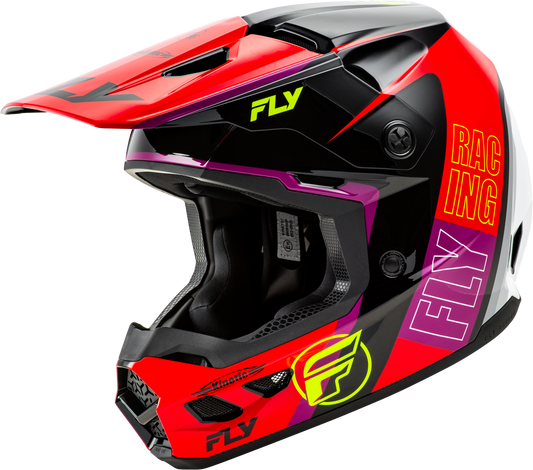 Fly Kinetic Rally Helmet - Red / Black / White