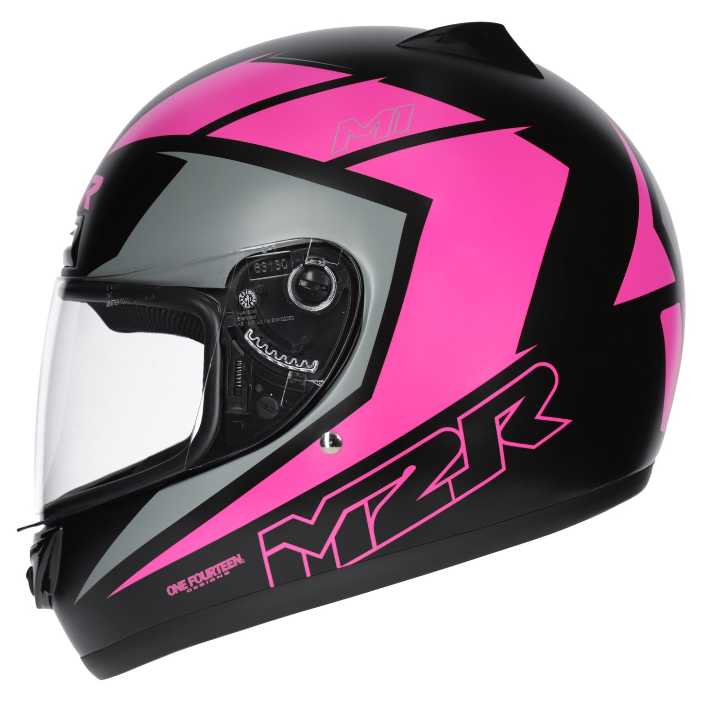 M2R M1 Helmet - Carve PC-7F Black Pink
