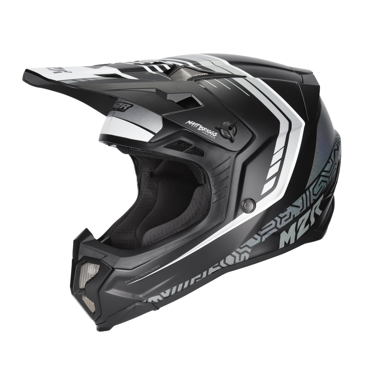 M2R X4 EVO Paradigm PC-5F Helmet - Black / Grey